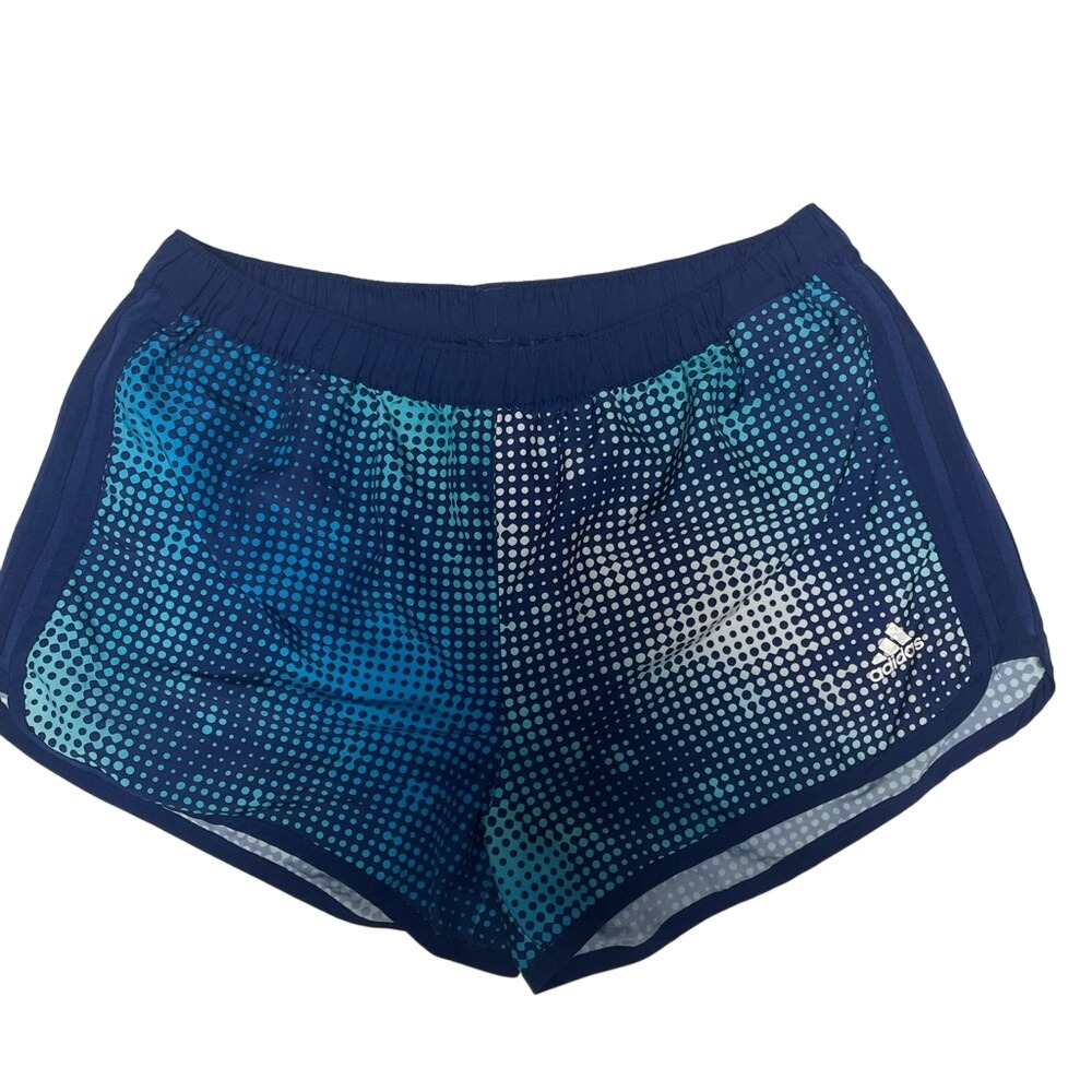 Adidas Climalite Performance Blue Athletic Shorts Womens Small